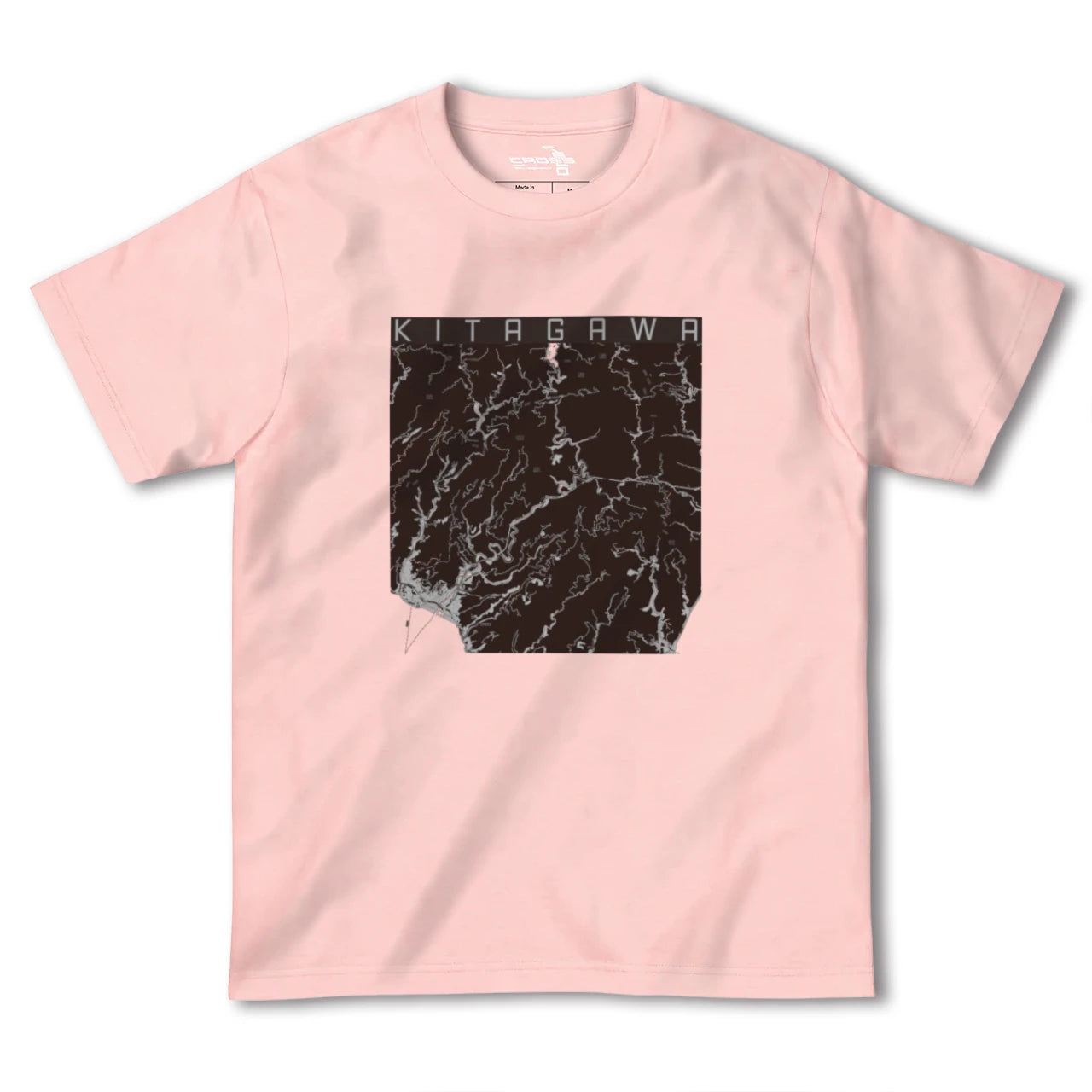 【北川(高知県)】地図柄ヘビーウェイトTシャツ