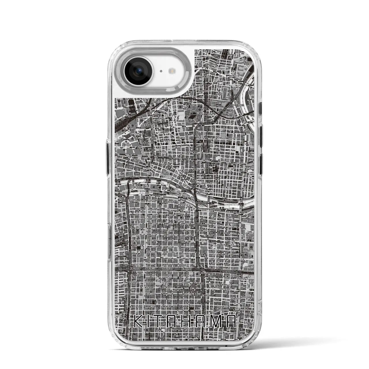 【北浜(大阪府)】地図柄iPhoneケース(MagSafeタイプ)
