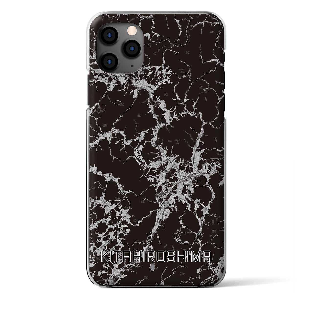 【北広島(広島県)】地図柄iPhoneケース(クリアタイプ)
