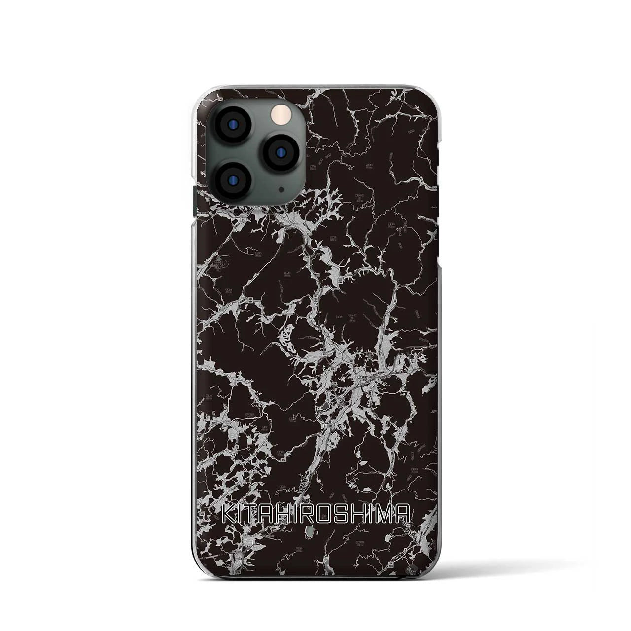 【北広島(広島県)】地図柄iPhoneケース(クリアタイプ)