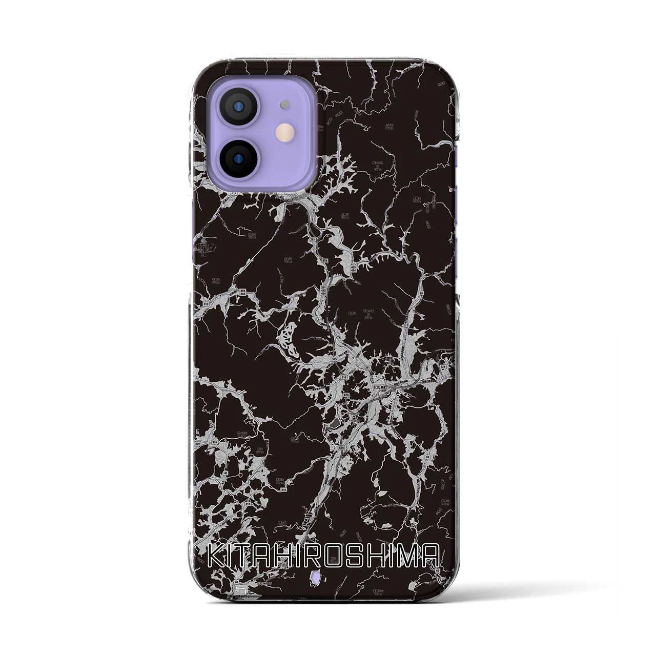 【北広島(広島県)】地図柄iPhoneケース(クリアタイプ)