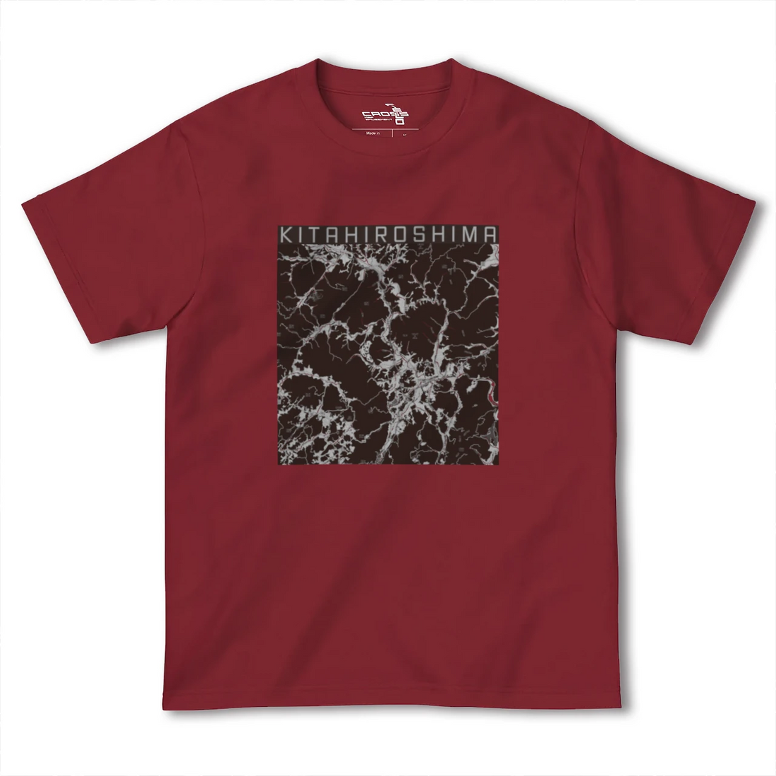 【北広島(広島県)(広島県)】地図柄ヘビーウェイトTシャツ