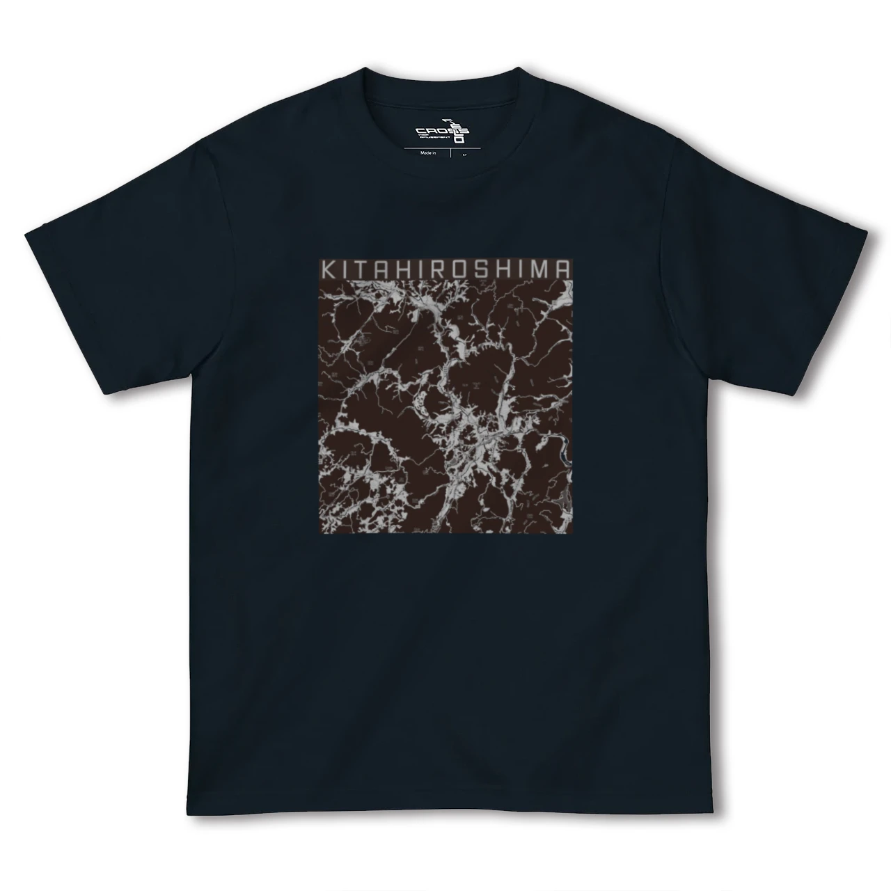 【北広島(広島県)(広島県)】地図柄ヘビーウェイトTシャツ