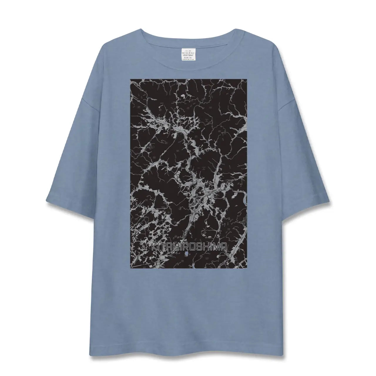 【北広島(広島県)(広島県)】地図柄ビッグシルエットTシャツ