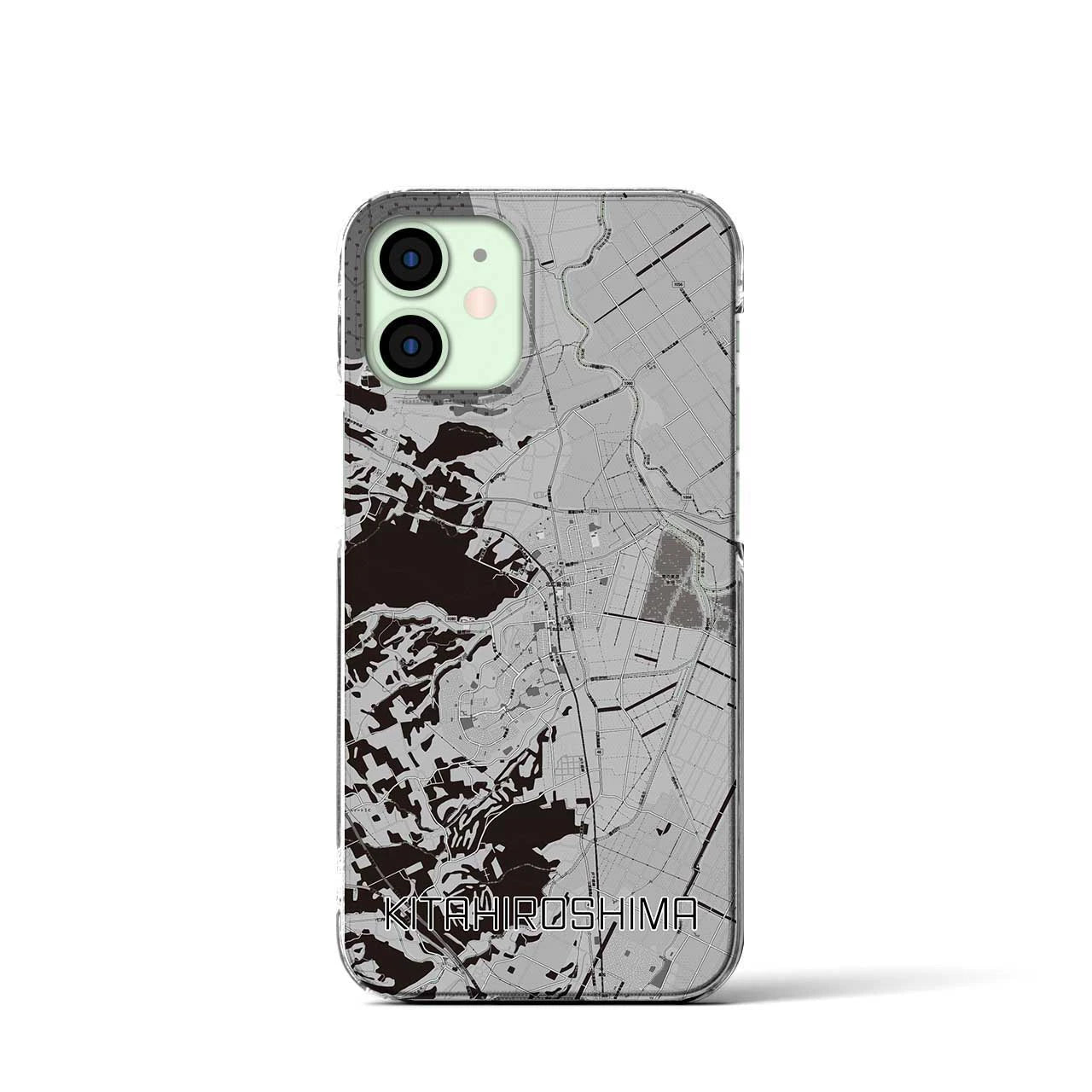 【北広島(北海道)】地図柄iPhoneケース(クリアタイプ)