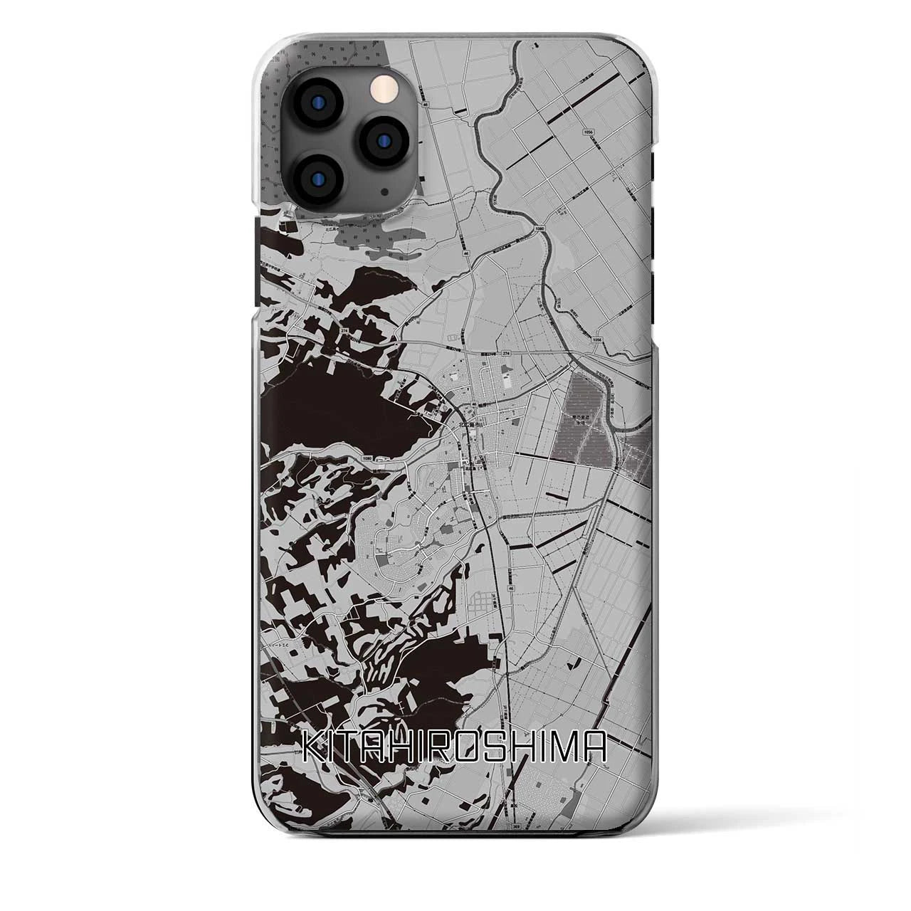 【北広島(北海道)】地図柄iPhoneケース(クリアタイプ)