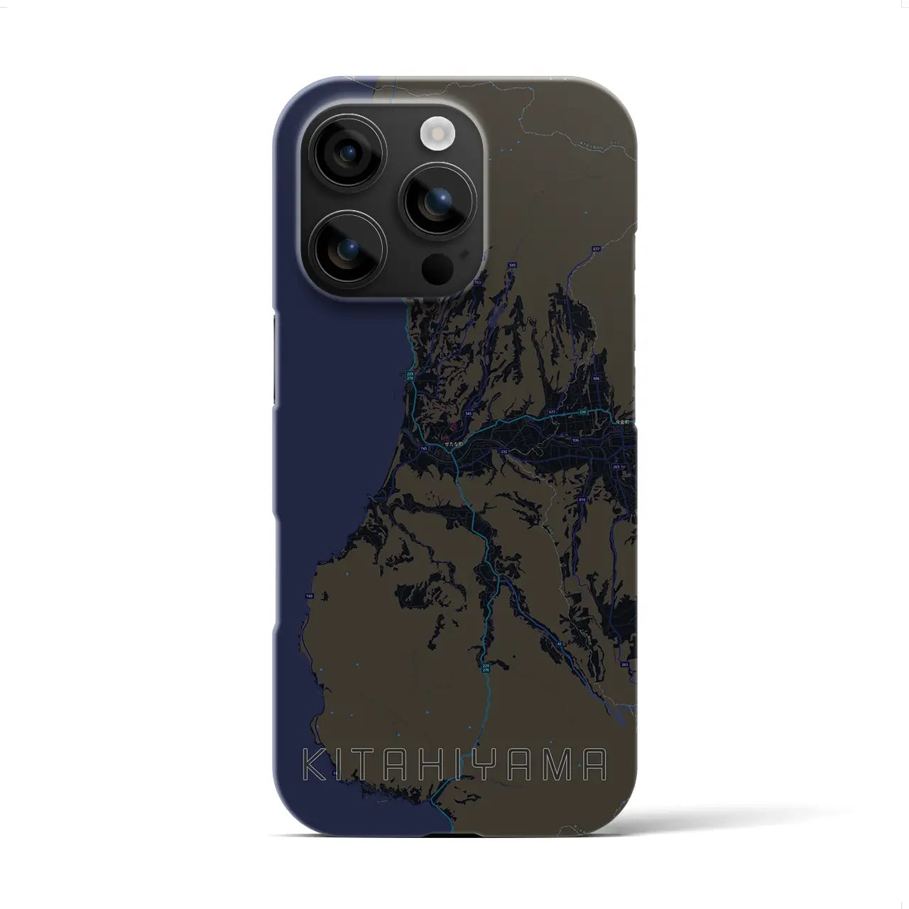 【北檜山(北海道)】地図柄iPhoneケース(バックカバータイプ)