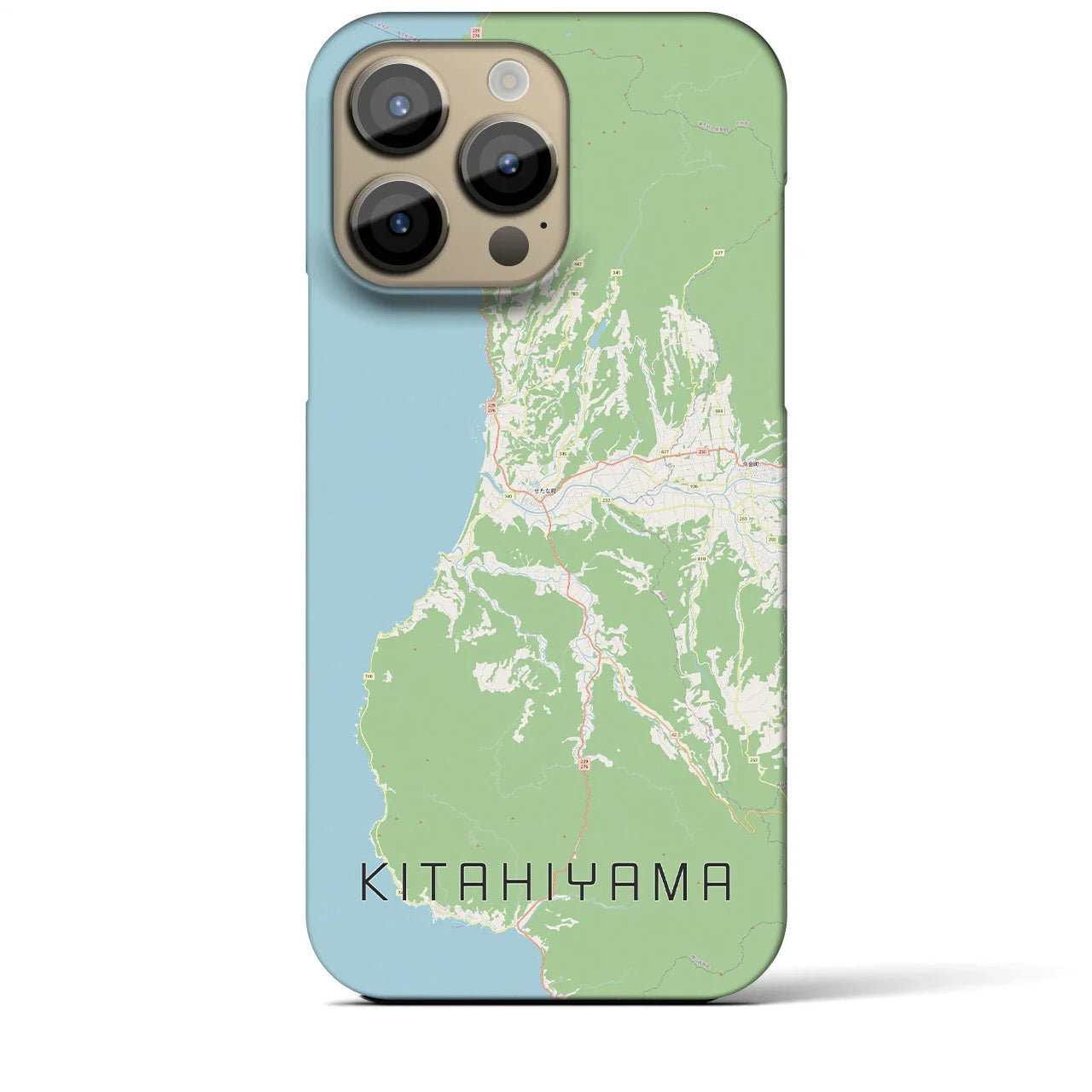【北檜山(北海道)】地図柄iPhoneケース(バックカバータイプ)