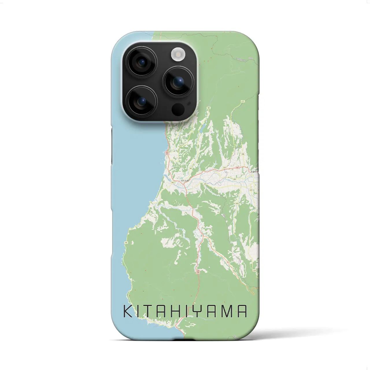 【北檜山(北海道)】地図柄iPhoneケース(バックカバータイプ)