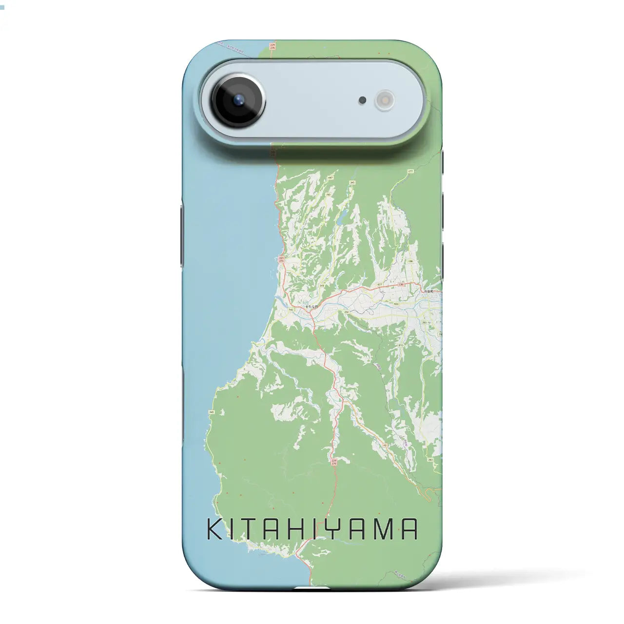 【北檜山(北海道)】地図柄iPhoneケース(バックカバータイプ)