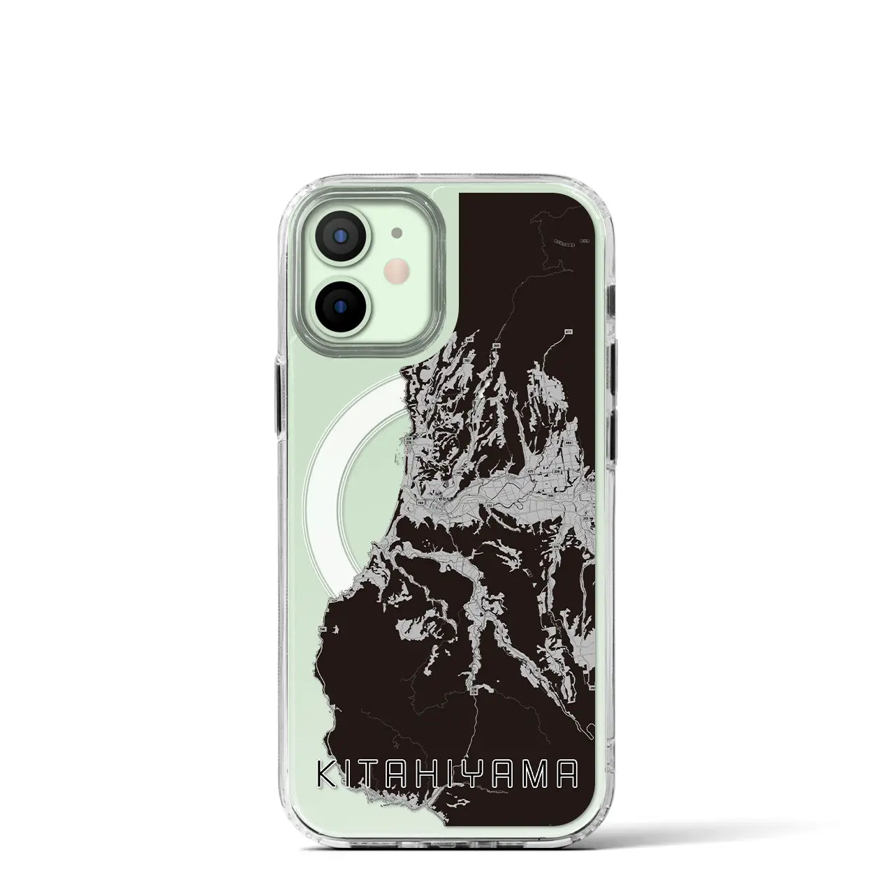 【北檜山(北海道)】地図柄iPhoneケース(MagSafeタイプ)