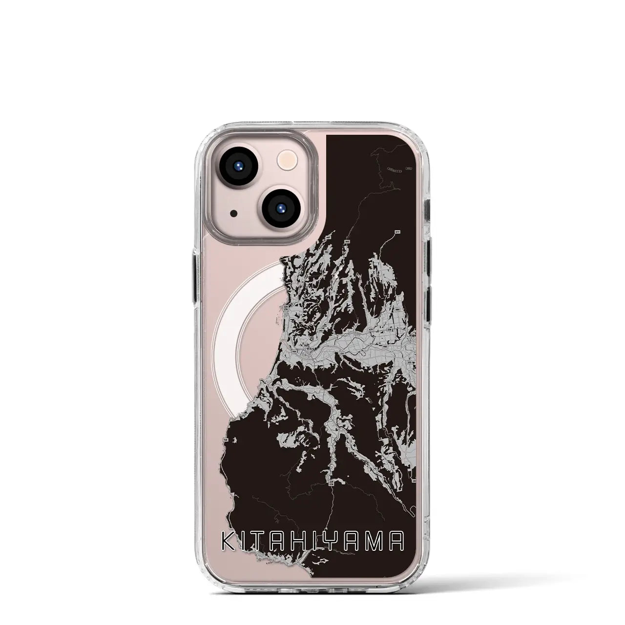 【北檜山(北海道)】地図柄iPhoneケース(MagSafeタイプ)