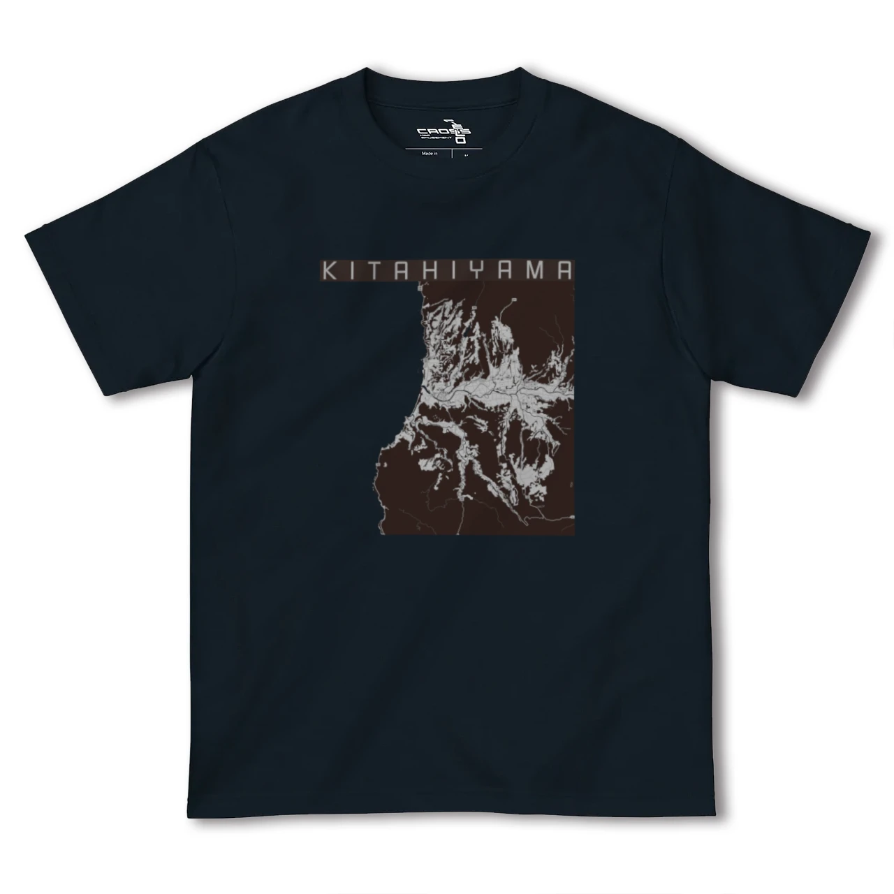 【北檜山(北海道)】地図柄ヘビーウェイトTシャツ