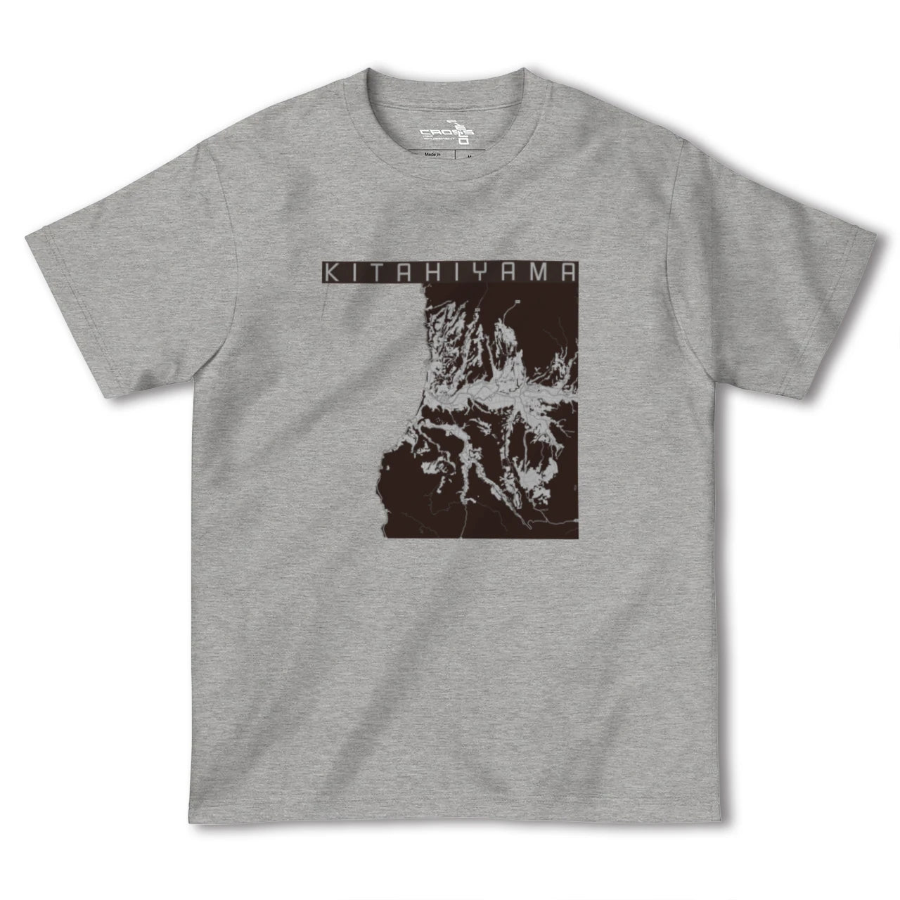 【北檜山(北海道)】地図柄ヘビーウェイトTシャツ