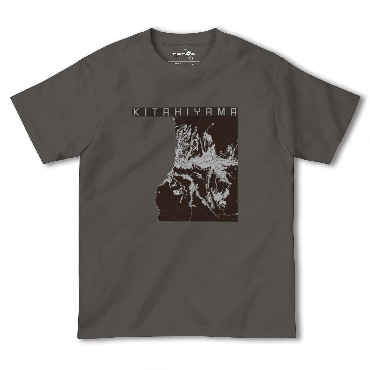 【北檜山(北海道)】地図柄ヘビーウェイトTシャツ