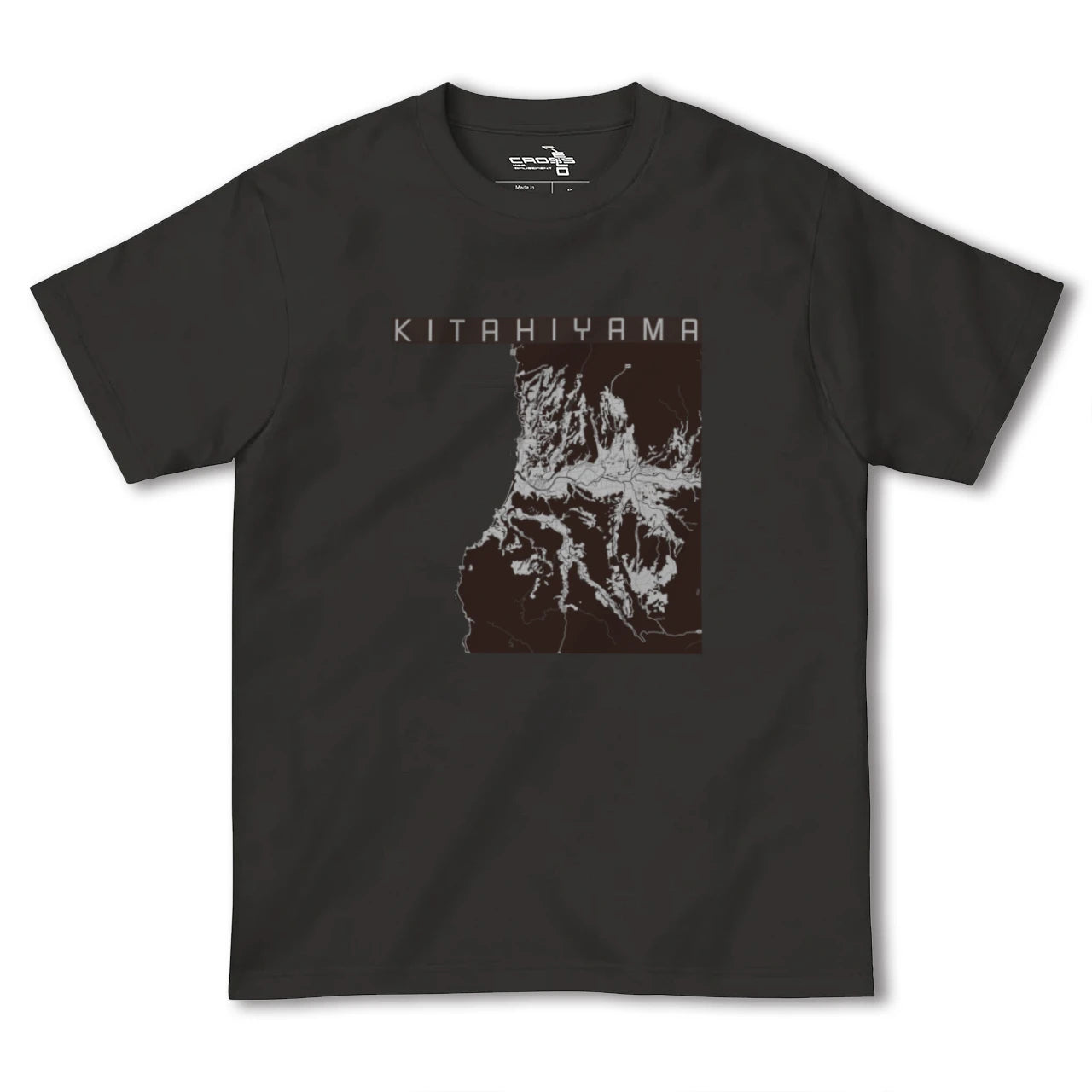 【北檜山(北海道)】地図柄ヘビーウェイトTシャツ