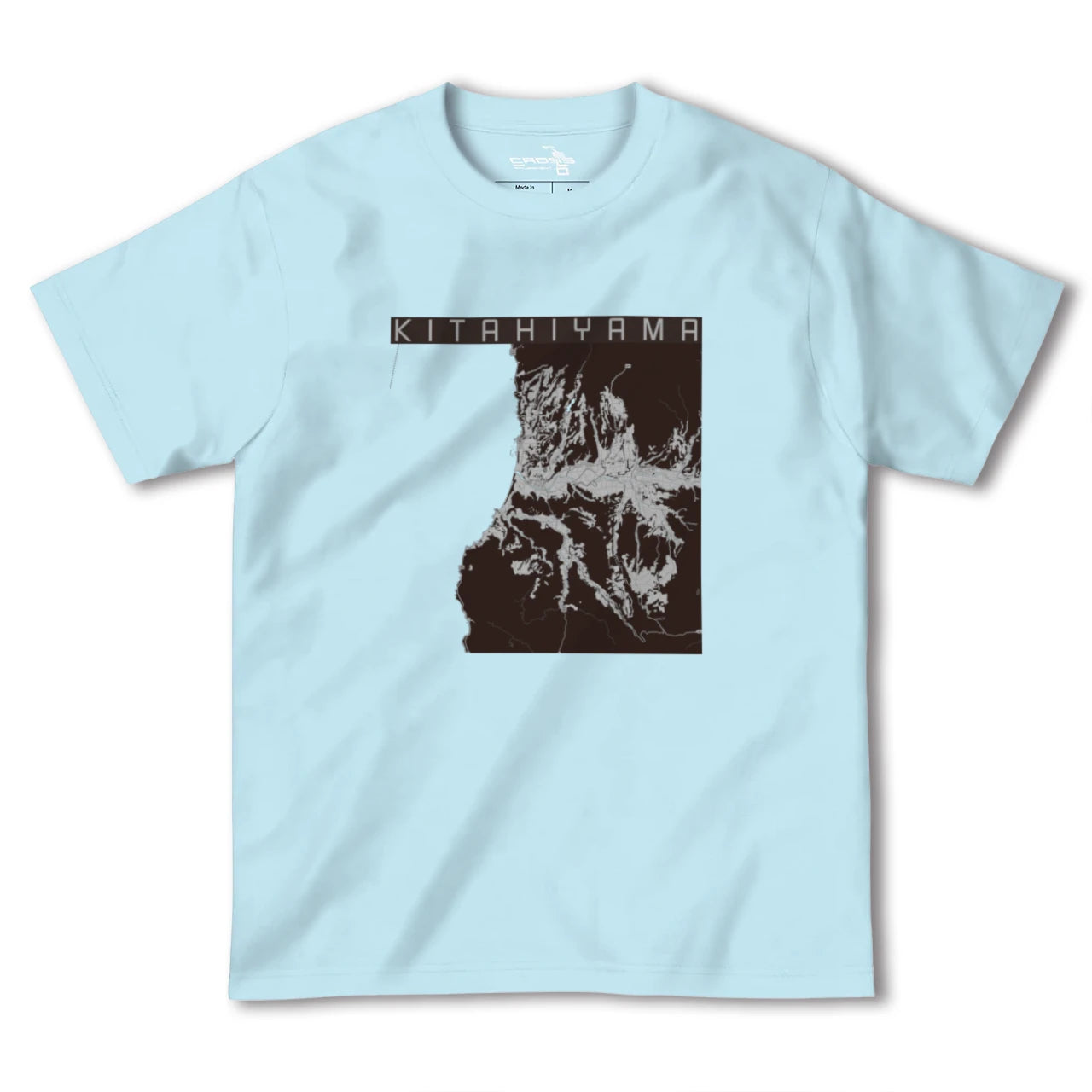 【北檜山(北海道)】地図柄ヘビーウェイトTシャツ