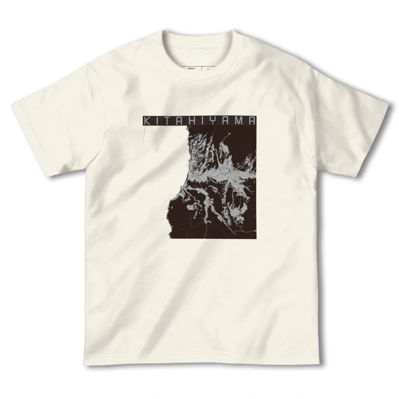 【北檜山(北海道)】地図柄ヘビーウェイトTシャツ