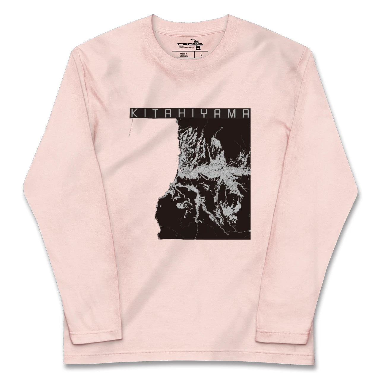 【北檜山(北海道)】地図柄ロングスリーブTシャツ