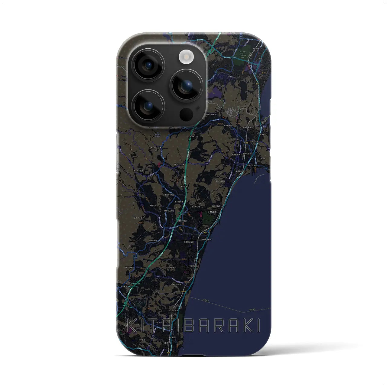 【北茨城(茨城県)】地図柄iPhoneケース(バックカバータイプ)