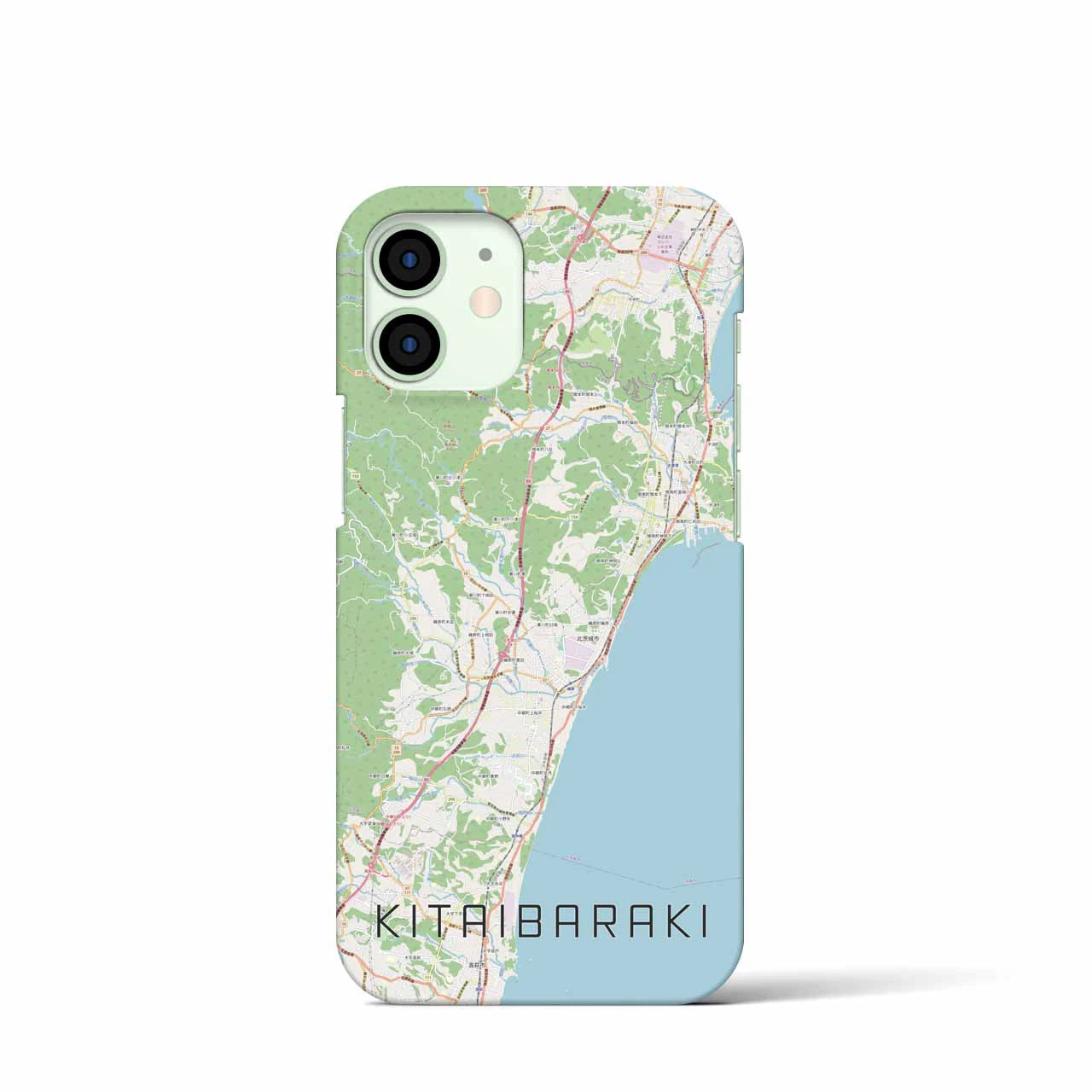 【北茨城(茨城県)】地図柄iPhoneケース(バックカバータイプ)