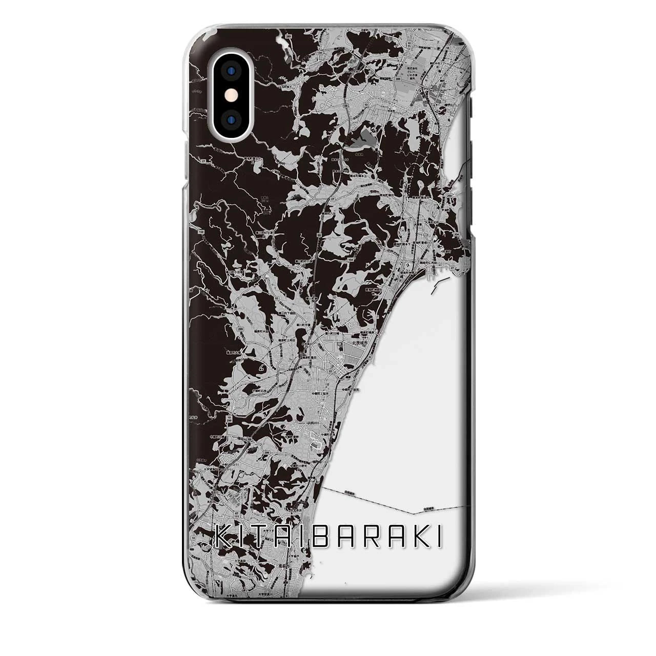 【北茨城(茨城県)】地図柄iPhoneケース(クリアタイプ)