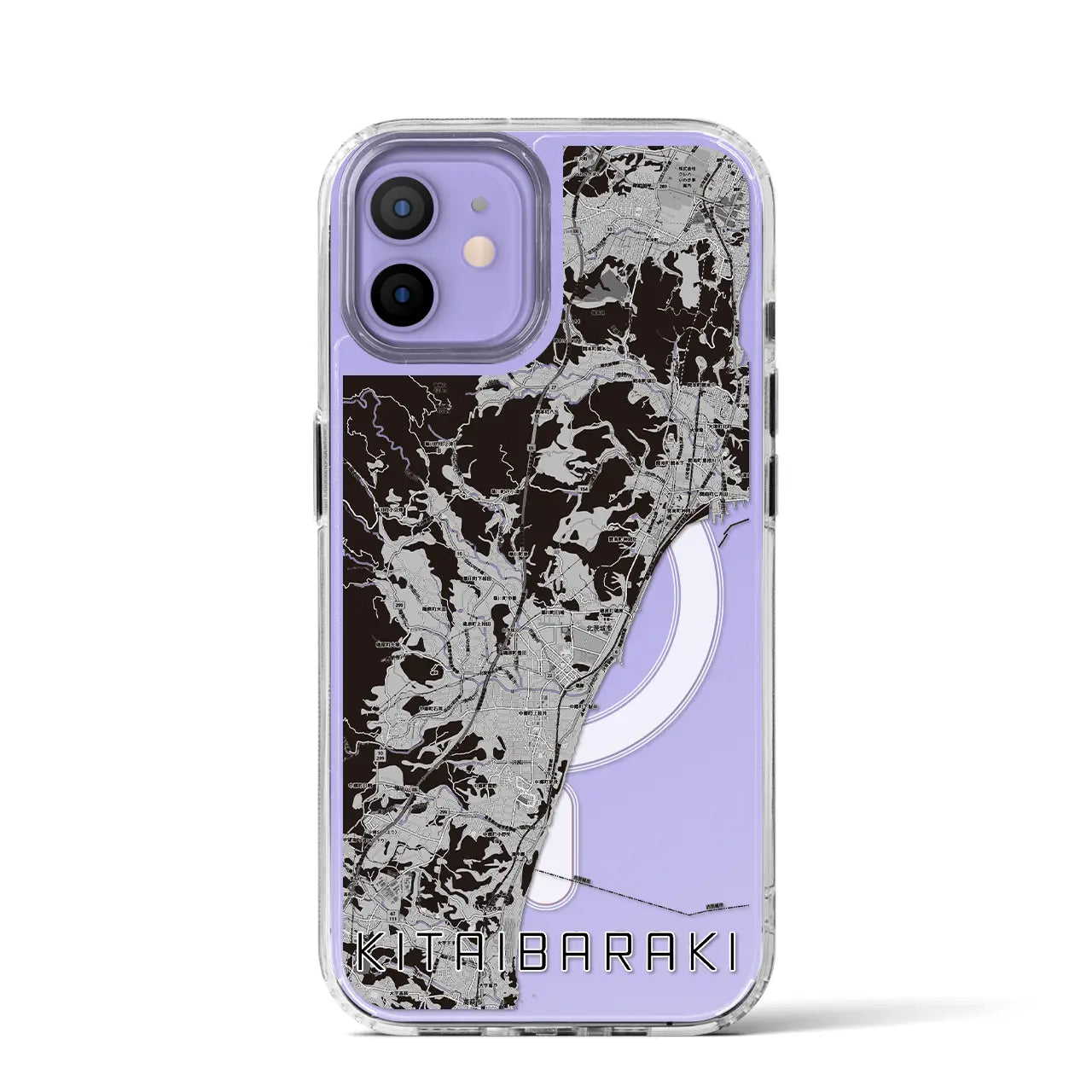 【北茨城(茨城県)】地図柄iPhoneケース(MagSafeタイプ)