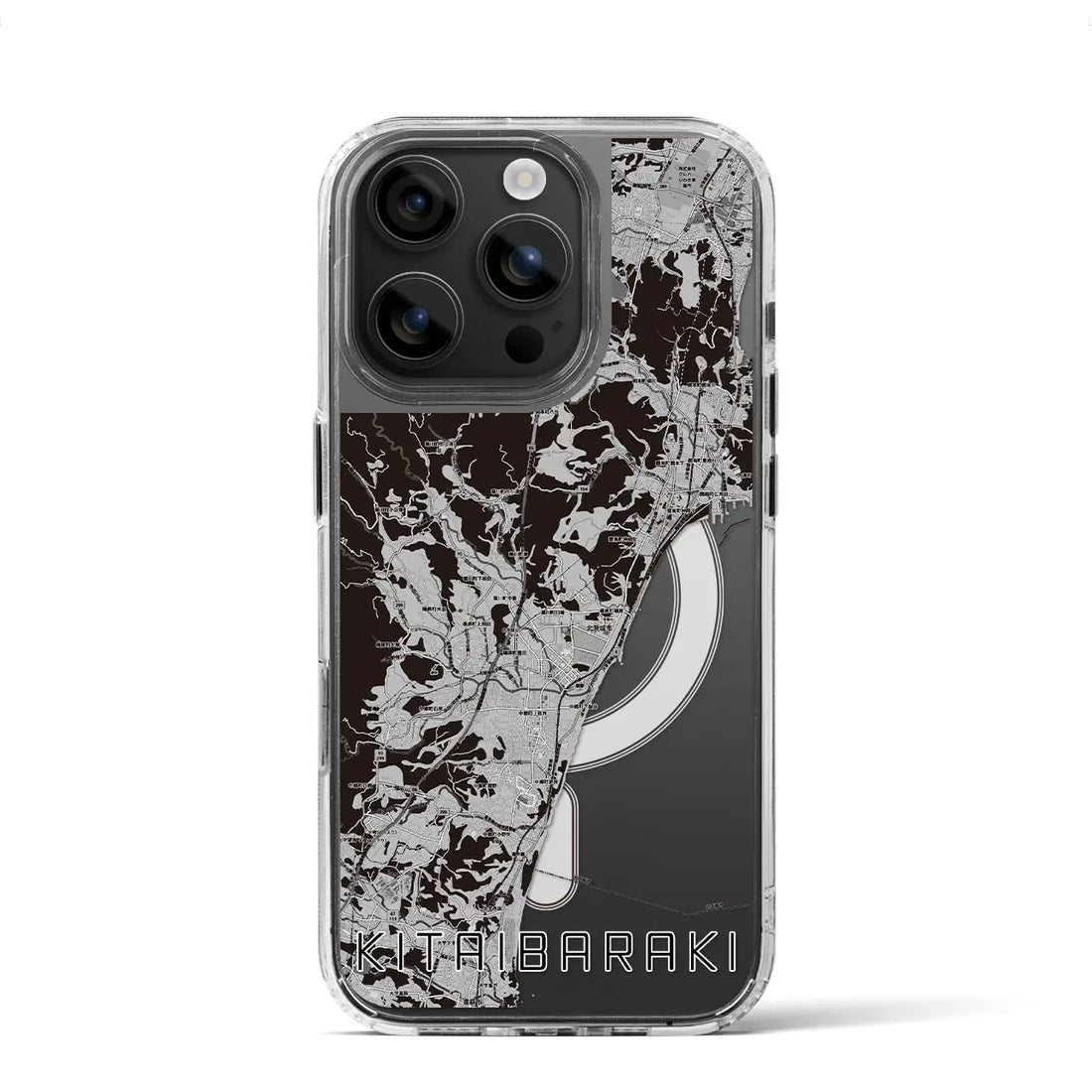 【北茨城(茨城県)】地図柄iPhoneケース(MagSafeタイプ)