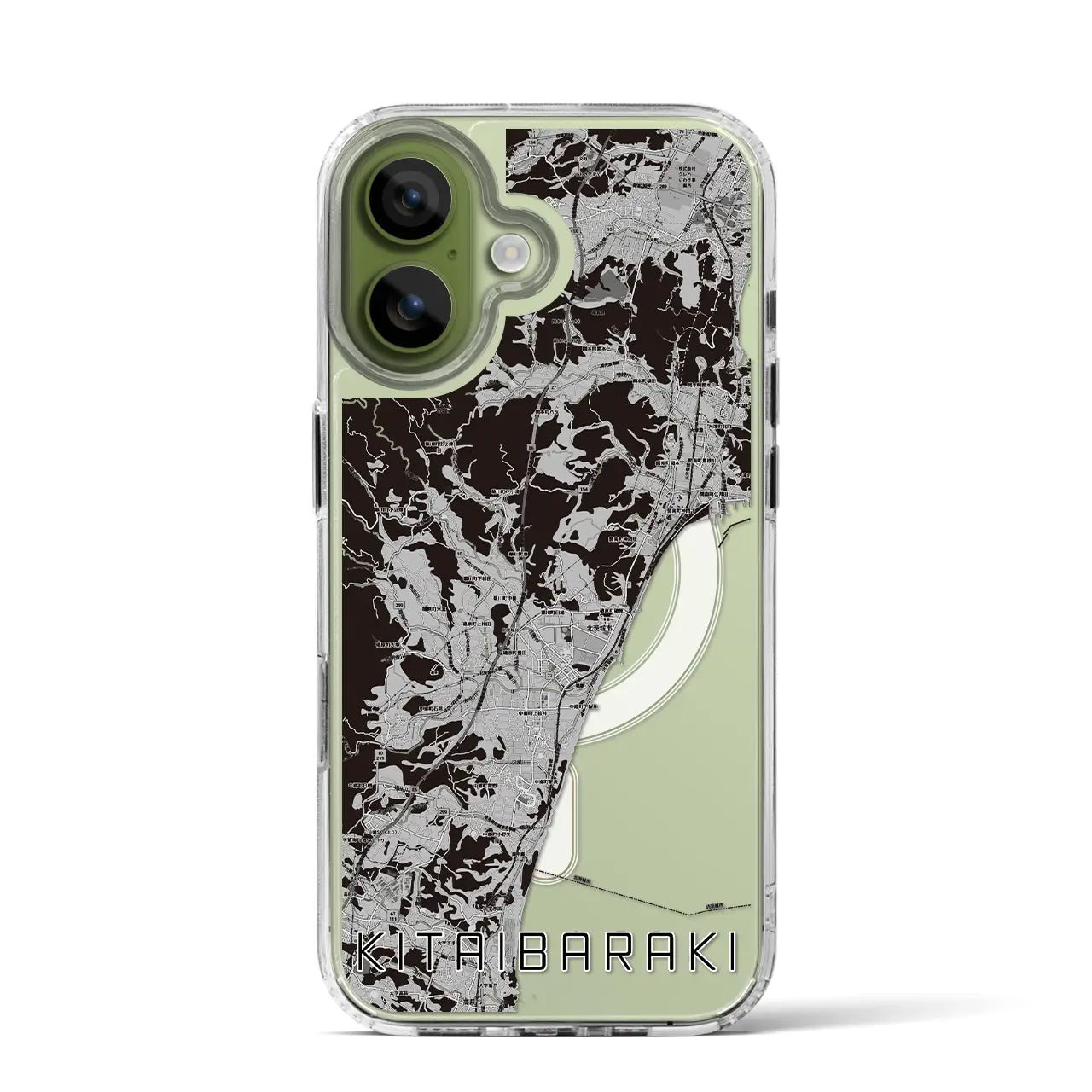 【北茨城(茨城県)】地図柄iPhoneケース(MagSafeタイプ)