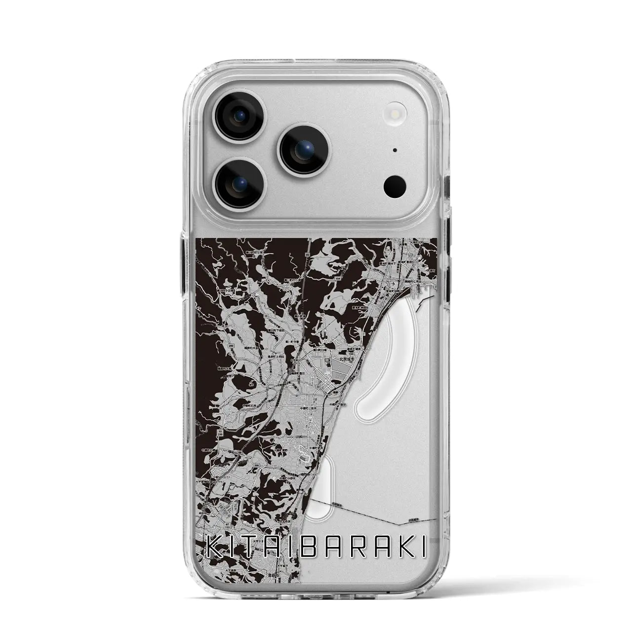 【北茨城(茨城県)】地図柄iPhoneケース(MagSafeタイプ)
