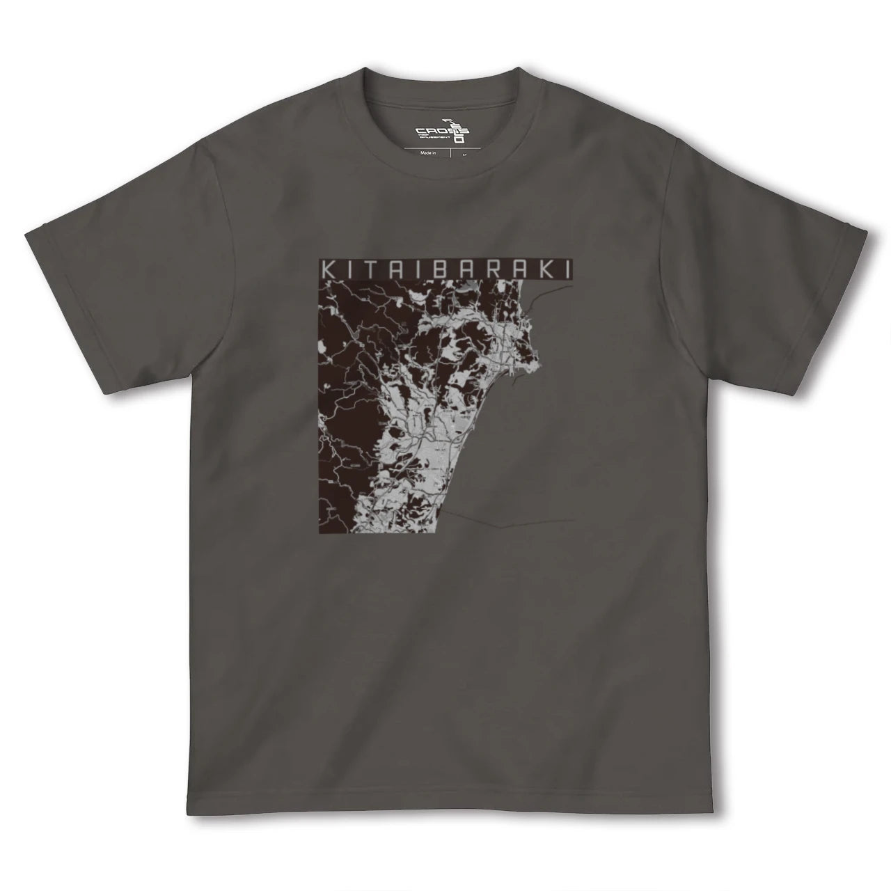 【北茨城(茨城県)】地図柄ヘビーウェイトTシャツ