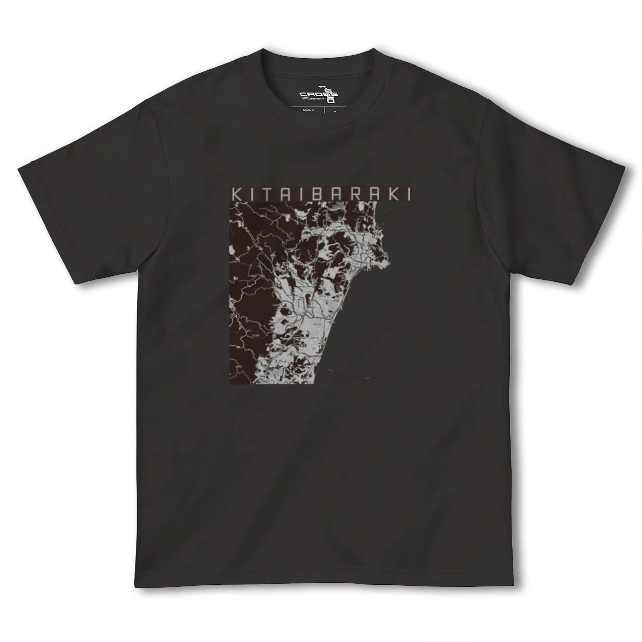【北茨城(茨城県)】地図柄ヘビーウェイトTシャツ