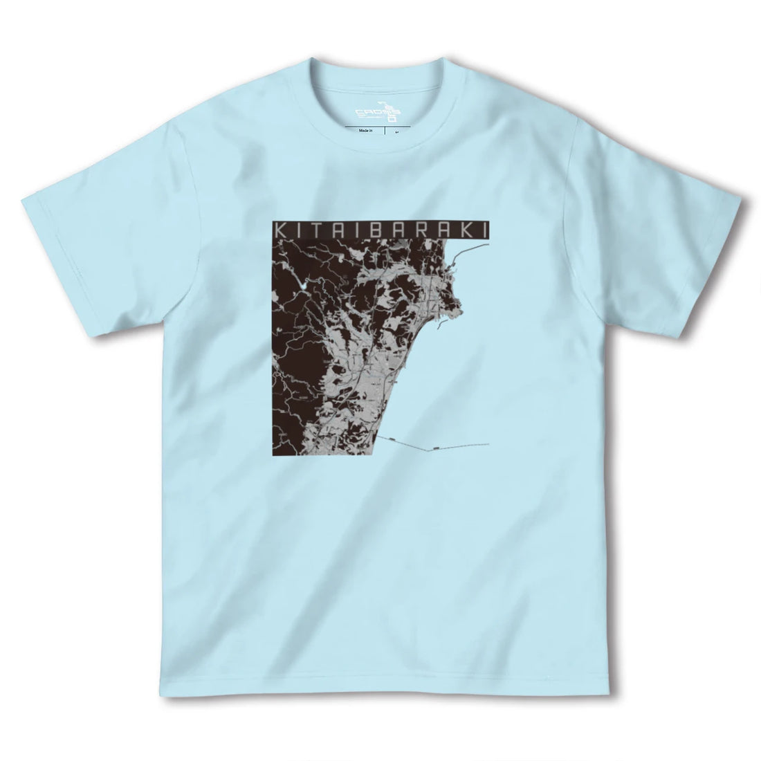 【北茨城(茨城県)】地図柄ヘビーウェイトTシャツ