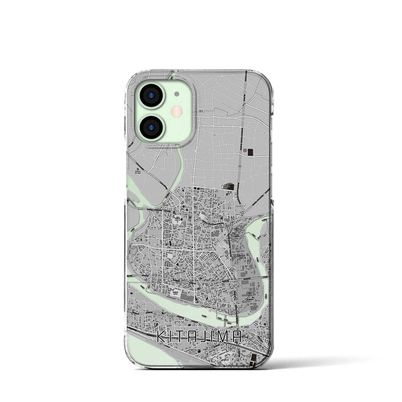 【北島(徳島県)】地図柄iPhoneケース(クリアタイプ)