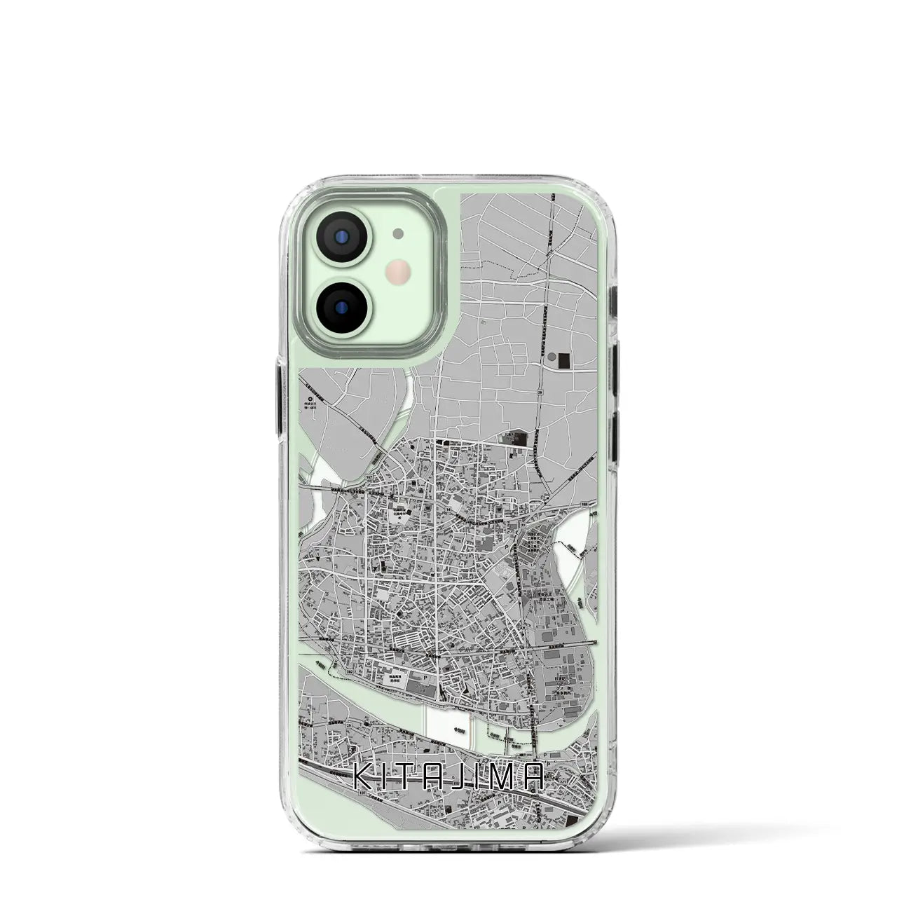 【北島(徳島県)】地図柄iPhoneケース(MagSafeタイプ)