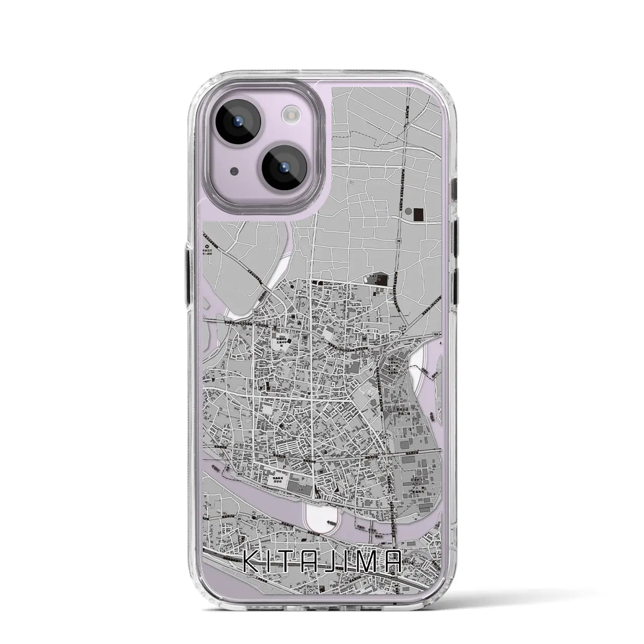 【北島(徳島県)】地図柄iPhoneケース(MagSafeタイプ)