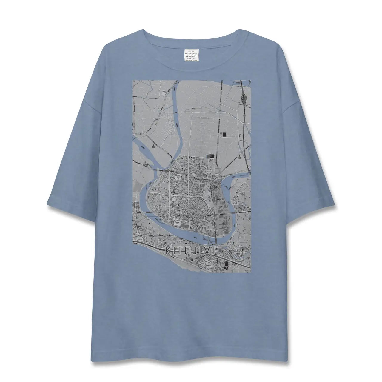 【北島(徳島県)】地図柄ビッグシルエットTシャツ
