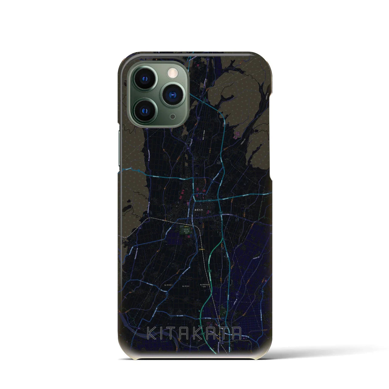 【喜多方(福島県)】地図柄iPhoneケース(バックカバータイプ)