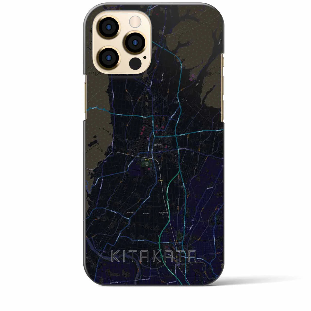 【喜多方(福島県)】地図柄iPhoneケース(バックカバータイプ)