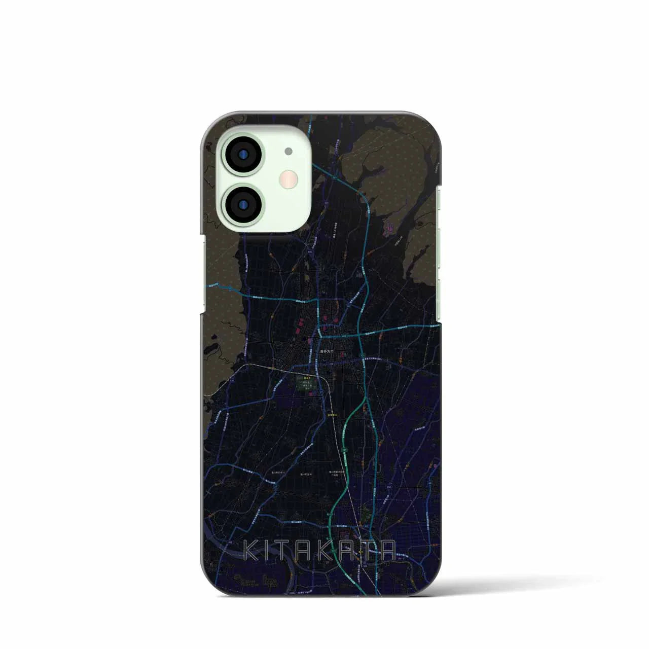 【喜多方(福島県)】地図柄iPhoneケース(バックカバータイプ)