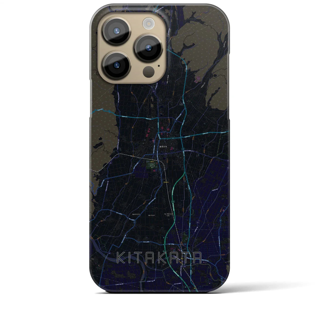 【喜多方(福島県)】地図柄iPhoneケース(バックカバータイプ)
