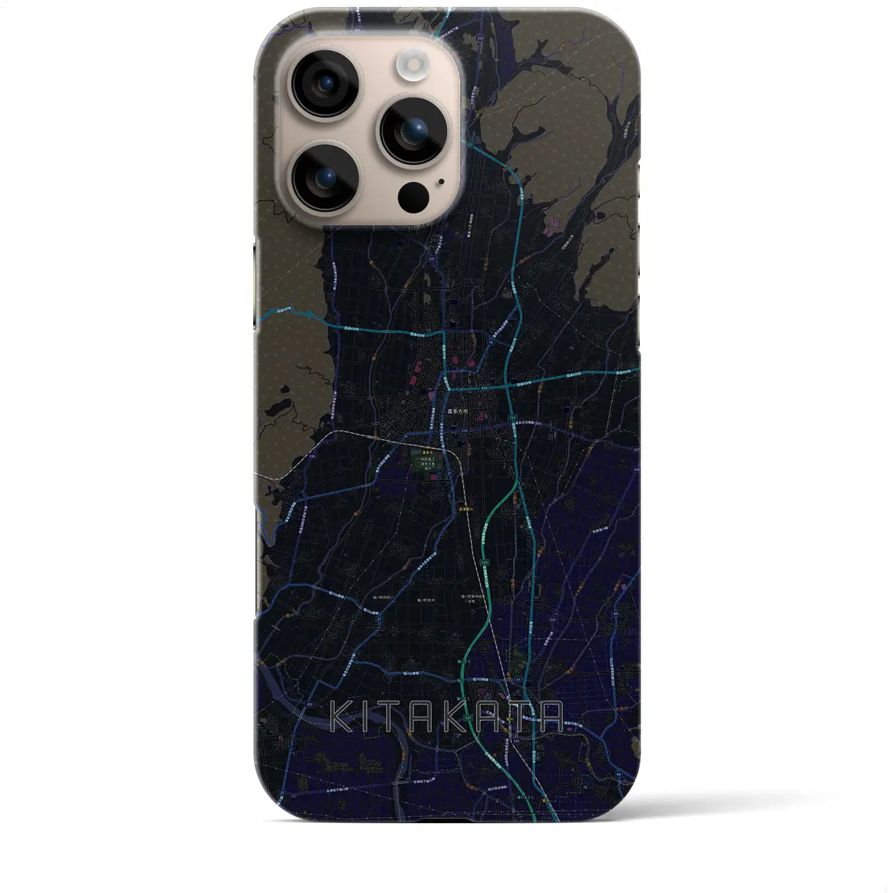 【喜多方(福島県)】地図柄iPhoneケース(バックカバータイプ)