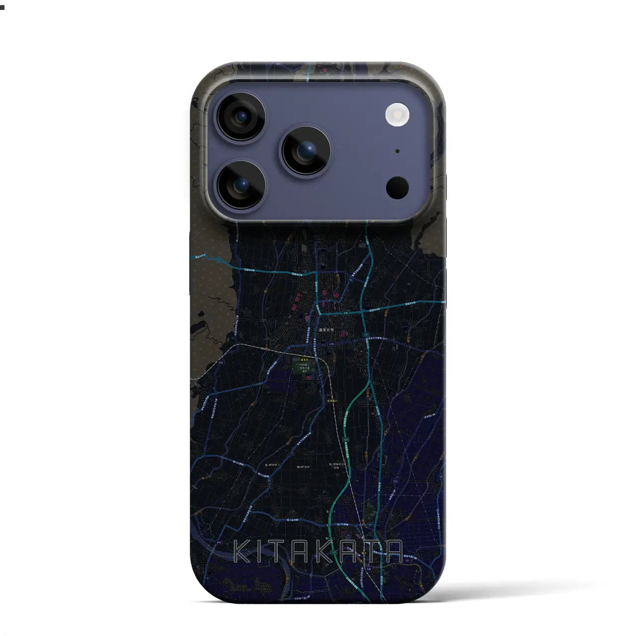 【喜多方(福島県)】地図柄iPhoneケース(バックカバータイプ)