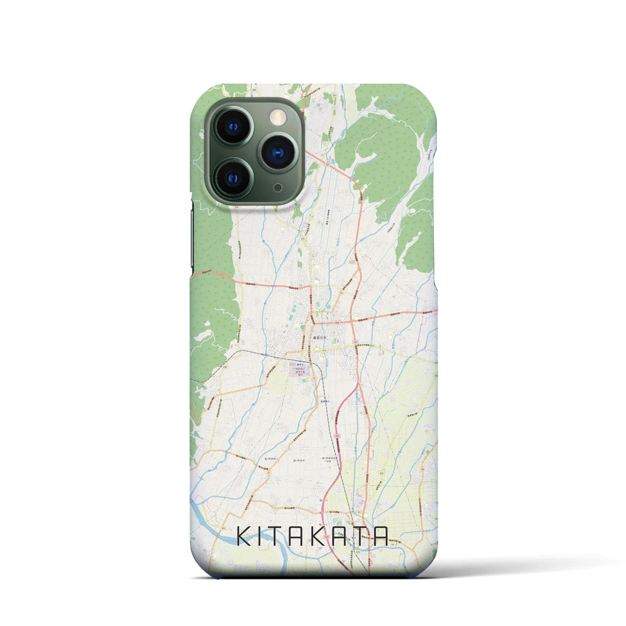 【喜多方(福島県)】地図柄iPhoneケース(バックカバータイプ)