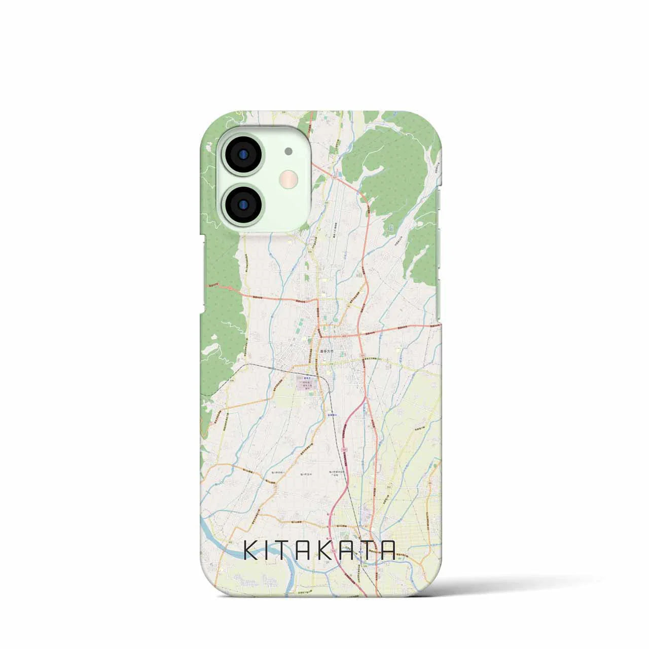 【喜多方(福島県)】地図柄iPhoneケース(バックカバータイプ)