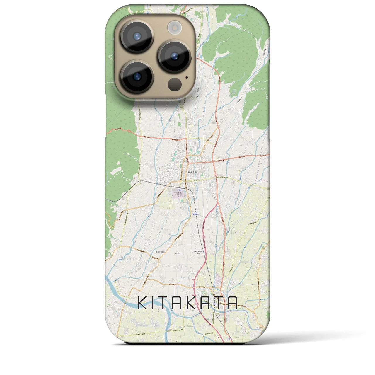 【喜多方(福島県)】地図柄iPhoneケース(バックカバータイプ)