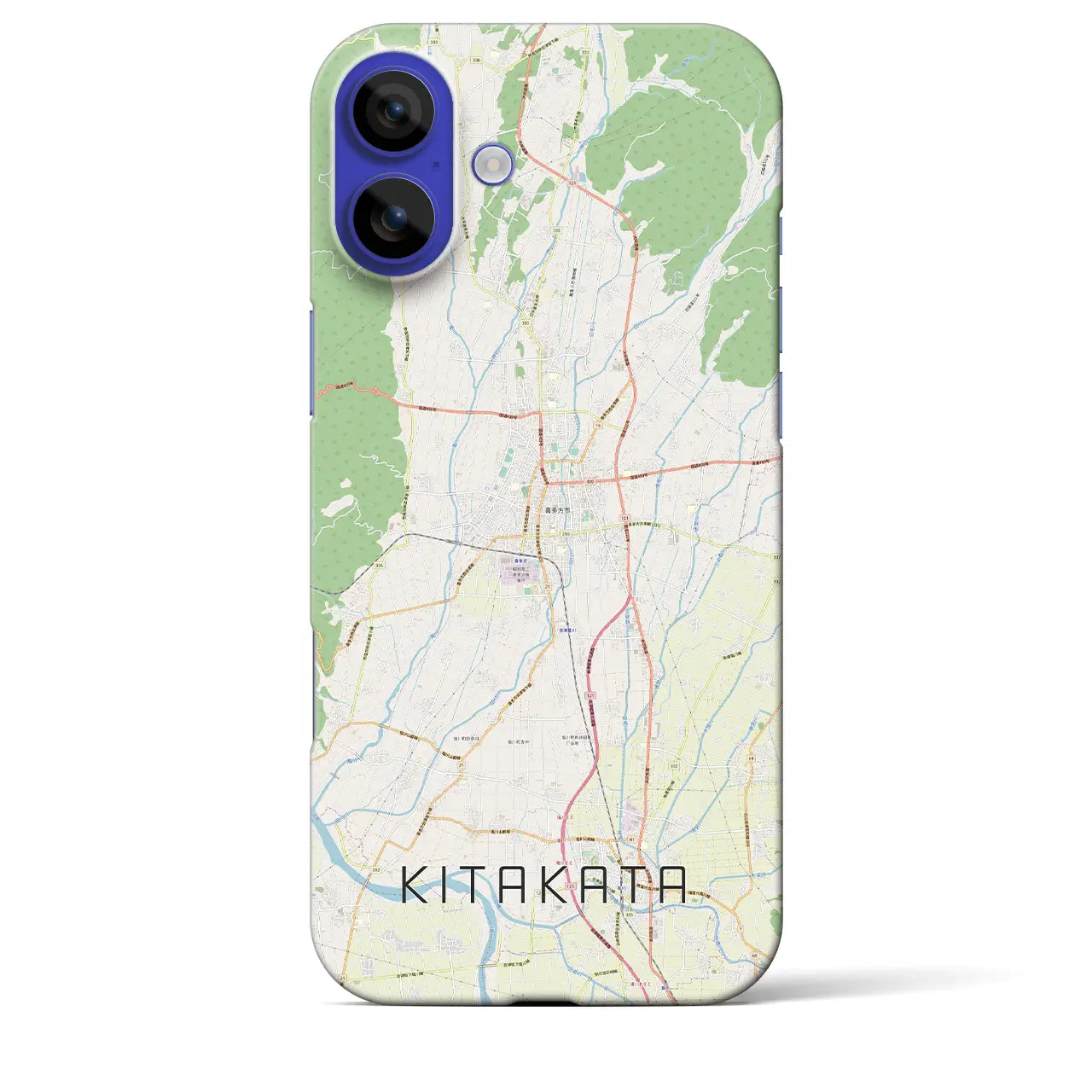 【喜多方(福島県)】地図柄iPhoneケース(バックカバータイプ)