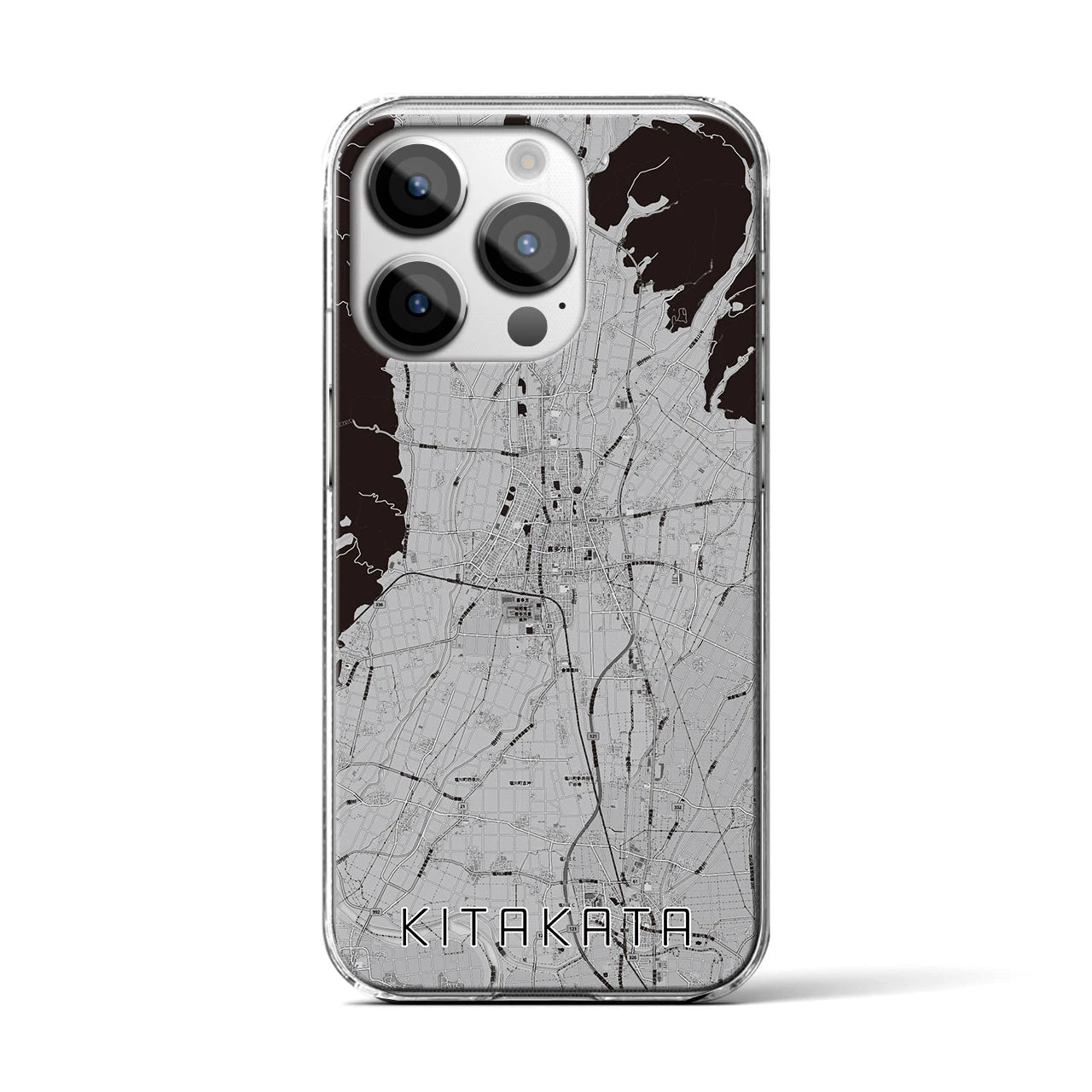 【喜多方(福島県)】地図柄iPhoneケース(クリアタイプ)