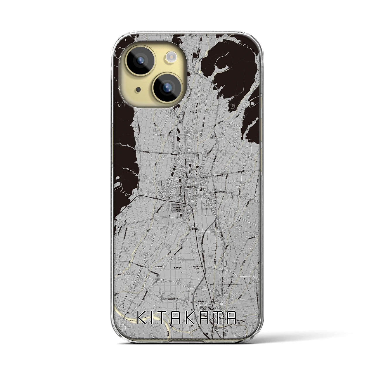 【喜多方(福島県)】地図柄iPhoneケース(クリアタイプ)