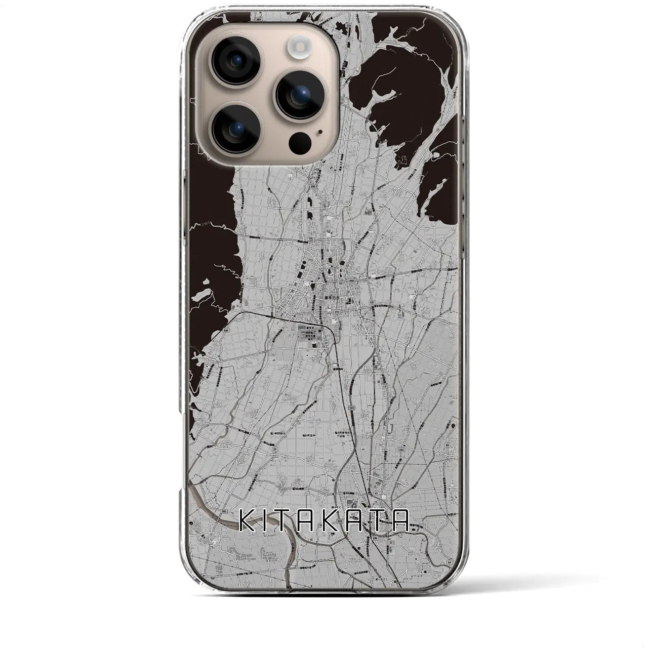 【喜多方(福島県)】地図柄iPhoneケース(クリアタイプ)